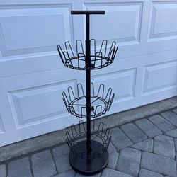 Revolving shoe organizer/shoe tree