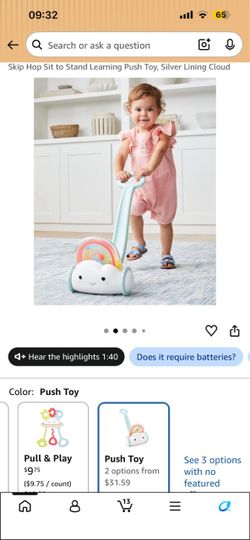 Skip Hop Sit to Stand Learning Push Toy
