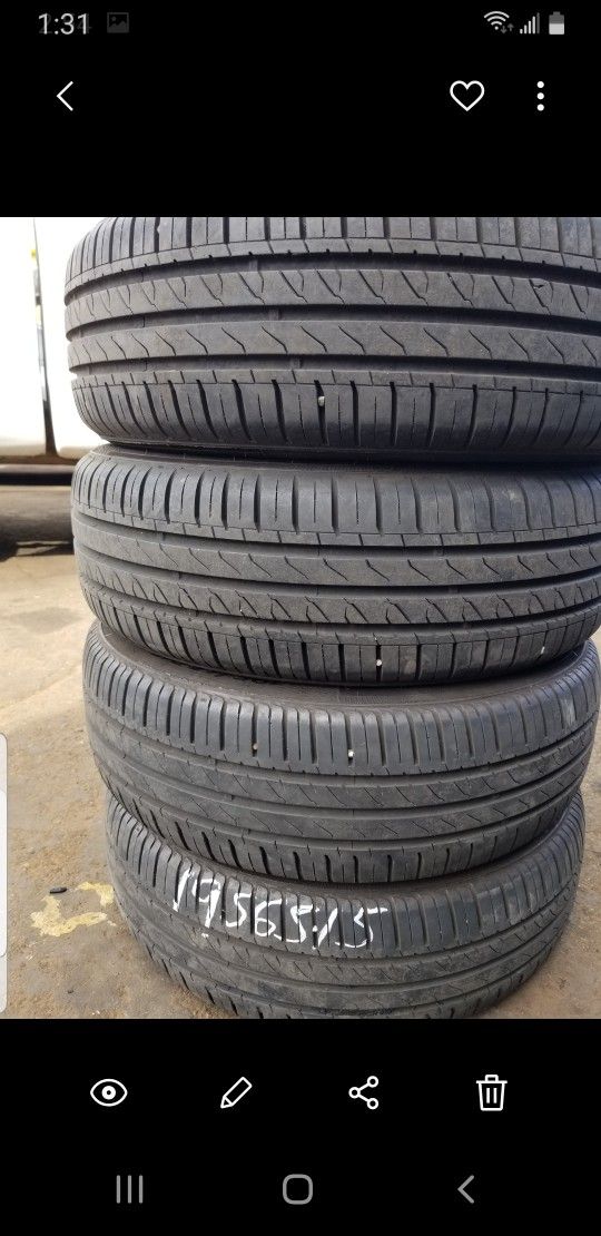 Vendo 4 Llantas usadas 195 65 15