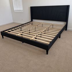 Platform king size bed frame