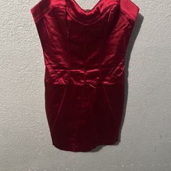 Bebe Corset Red Dress