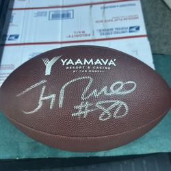 Jerry Rice Signed Autograph Yaamava Logo