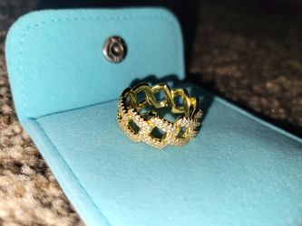 diamond ring gold plated 925 Siver size 9 for men 250 $