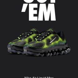 Nike Air Liquid Max Green Apple Size 11 Men