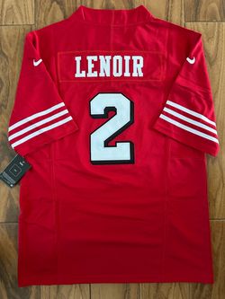 49ers stitched Jersey Lenoir Red large or XL
