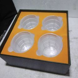 LANFULA Crystal Whiskey Glass, Premium Old Fashioned Tumblers Set of 4 In Luxury Gift Box