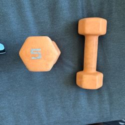 5 Pound Weights / Dumbbells 