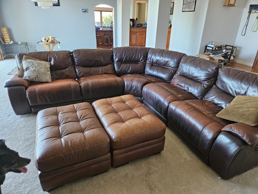 Leather Sectional Couch