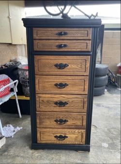 Solid oak dresser.