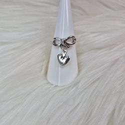 9.25 Silver Ring Open Size 35$