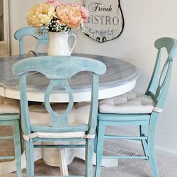 Dining table and chairs