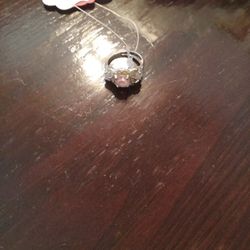Pink Rhinestone Ring