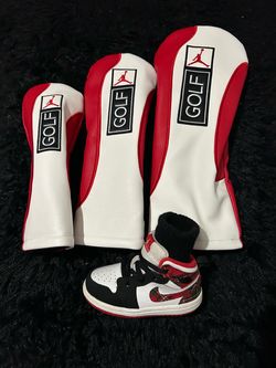 Jordan Golf Club Head Covers Set of 3 w/ blade putter cover