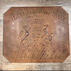 Chateau Margaux Pillet-Will Hanging Wall Plaque