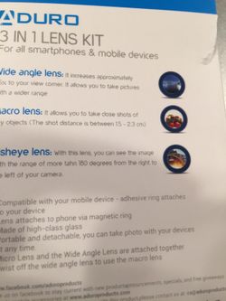 Smartphone lens kit