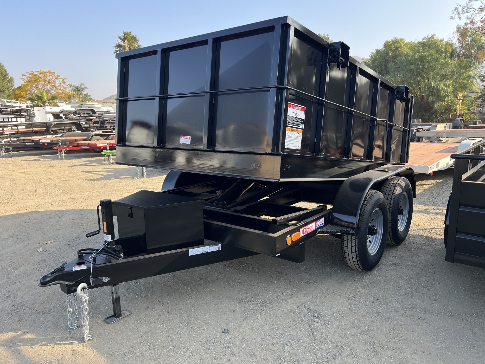 New Carson 7x10 Dump Trailer with 3' Sides 12k gvwr