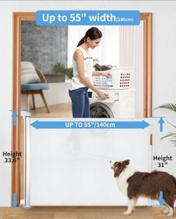 Retractable baby gate