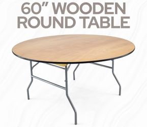 Round Wood Table