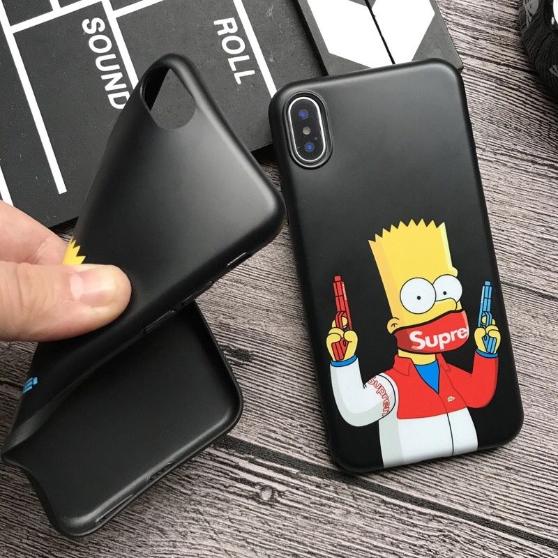 Bart Simpson Supreme iPhone 13 Mini Pro Max Cases - CaseMango