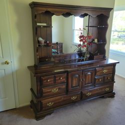 Dresser And Armoir With Mirror Nightstand And Bed Set