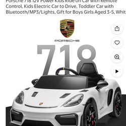 12v  ride on Porsche (new)