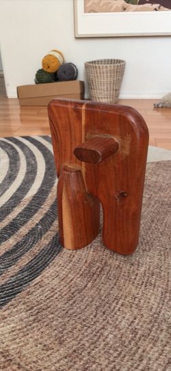 Boho wooden elephant