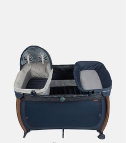 Baby playpen with bassinet and changing