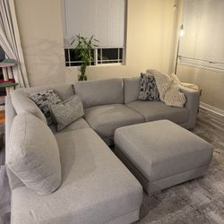 Sectional Sofa With Ottoman