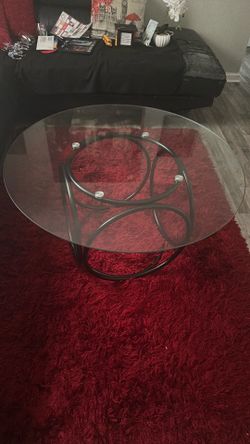 Modern Round Glass Coffee Table