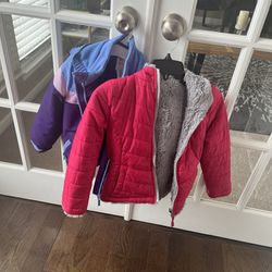 2  Jackets For Girls  Size 5 Each Price 15$ Both 25$