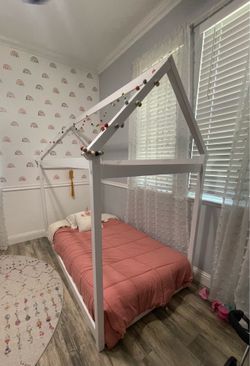 Toddler bed frame and mattress twin