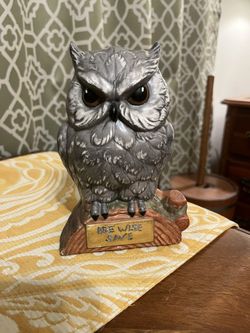 Vintage Ceramic Owl Bank