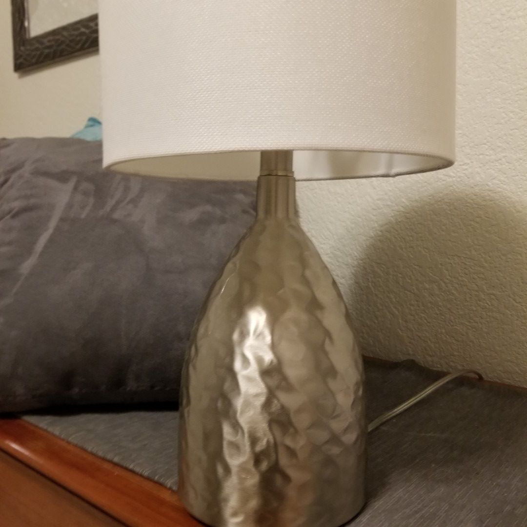 Table lamp white shade