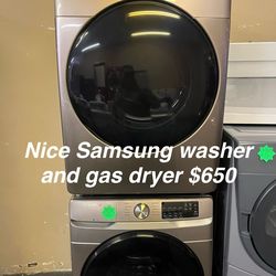 Nice Samsung Washer And Gas Dryer