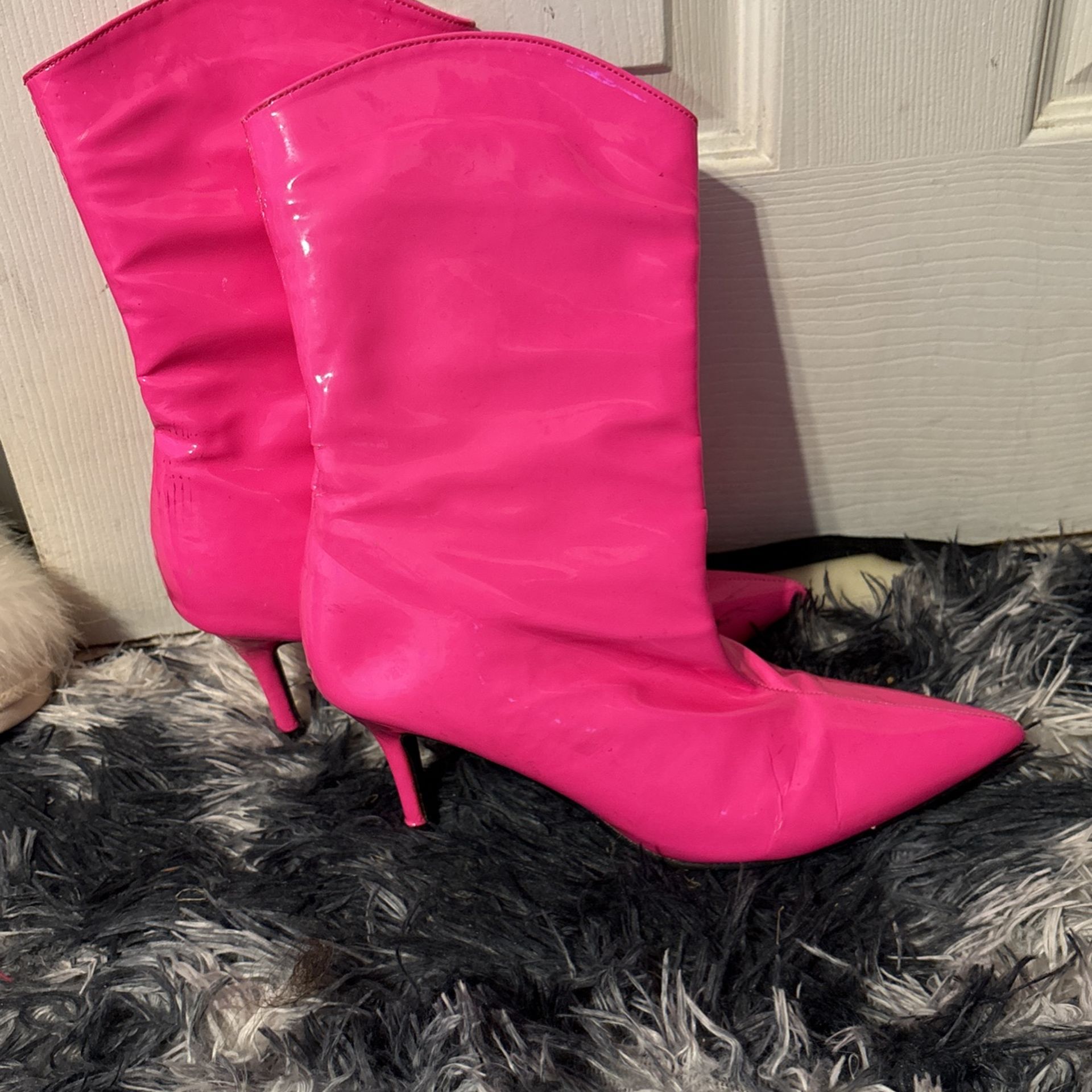 Hot Pink Boots