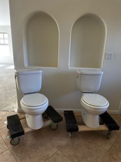 2 Pro Flo Bathroom Toilets