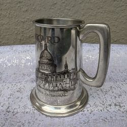 6" Vintage London Bridge Tankard Pewter