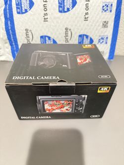 4K Digital Camera for Photography Autofocus, Upgraded 64MP WiFi Vlogging Camera for YouTube with 3" 180° Flip Screen, 16X Zoom, Compact Travel Cameras