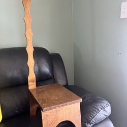 Wood Step Stool w/ Long Handle