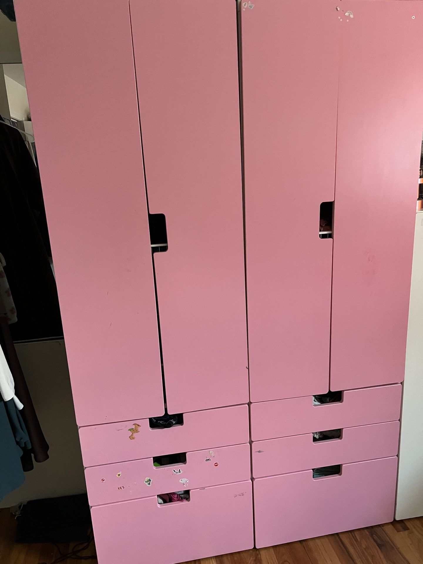 Pink IKEA Closets