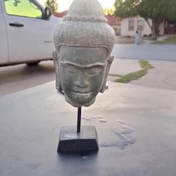 Antique Bayon Buddha head statue