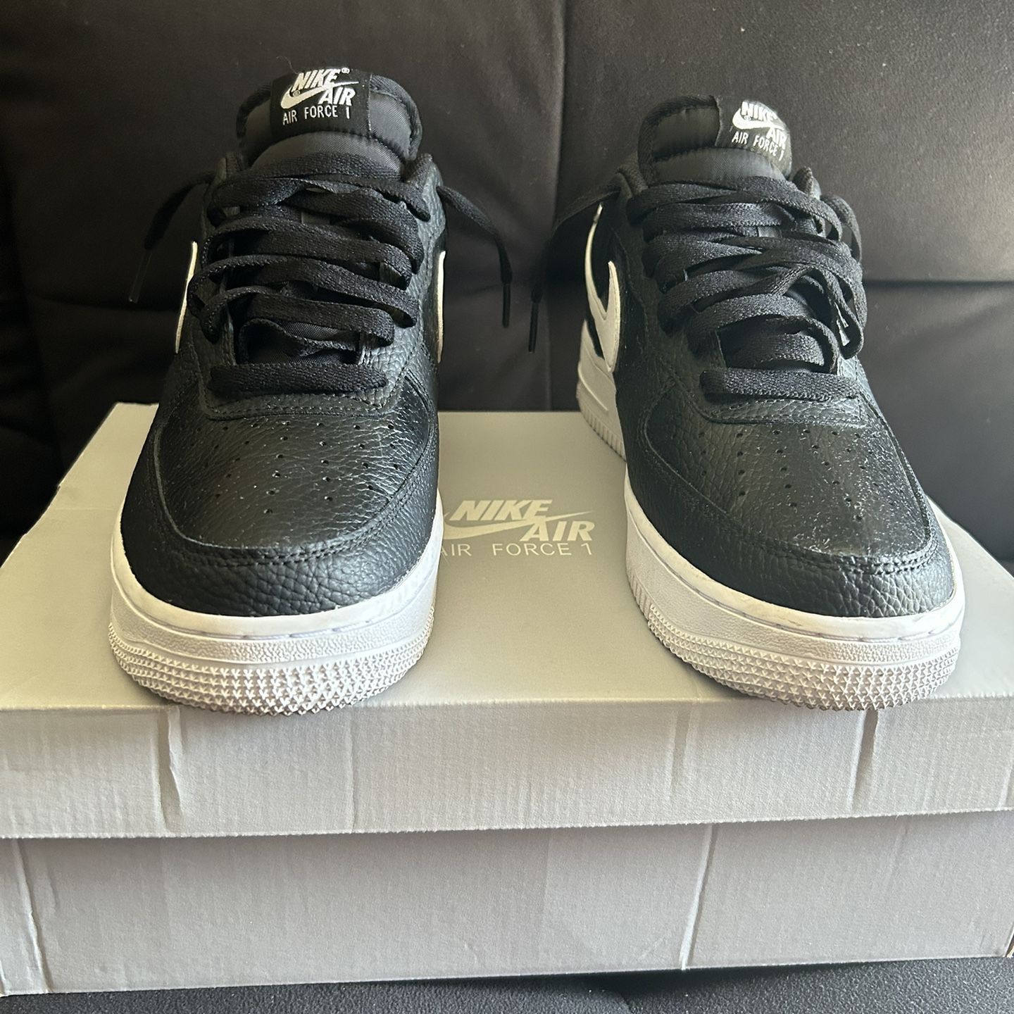 Nike Black and White Air Force 1 (Read Description)