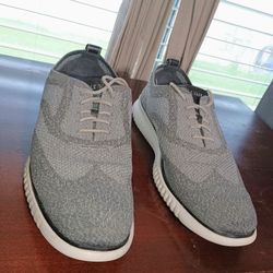 Cole Haan Men's Size 12 Grey 2.Zerogrand Oxford with Stitchlite
