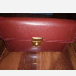 Amiet Very Nice Lockable Leather Purse Pouch Geniune Tanon No.A 213