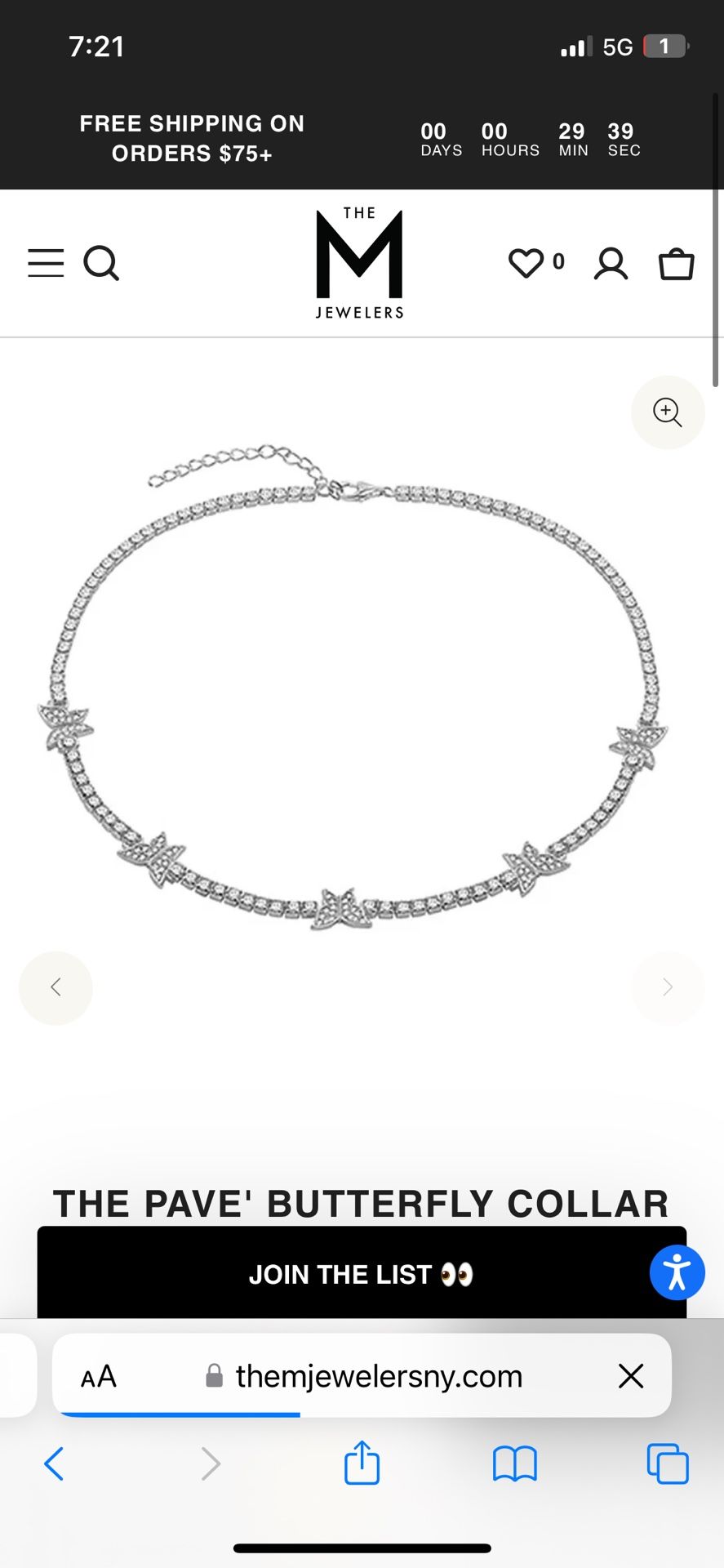 Butterfly Choker Necklace