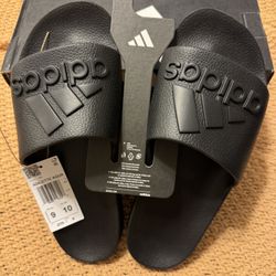 ADIDAS Adilette Aqua Size US 9M/10W Core Black Slides Unisex