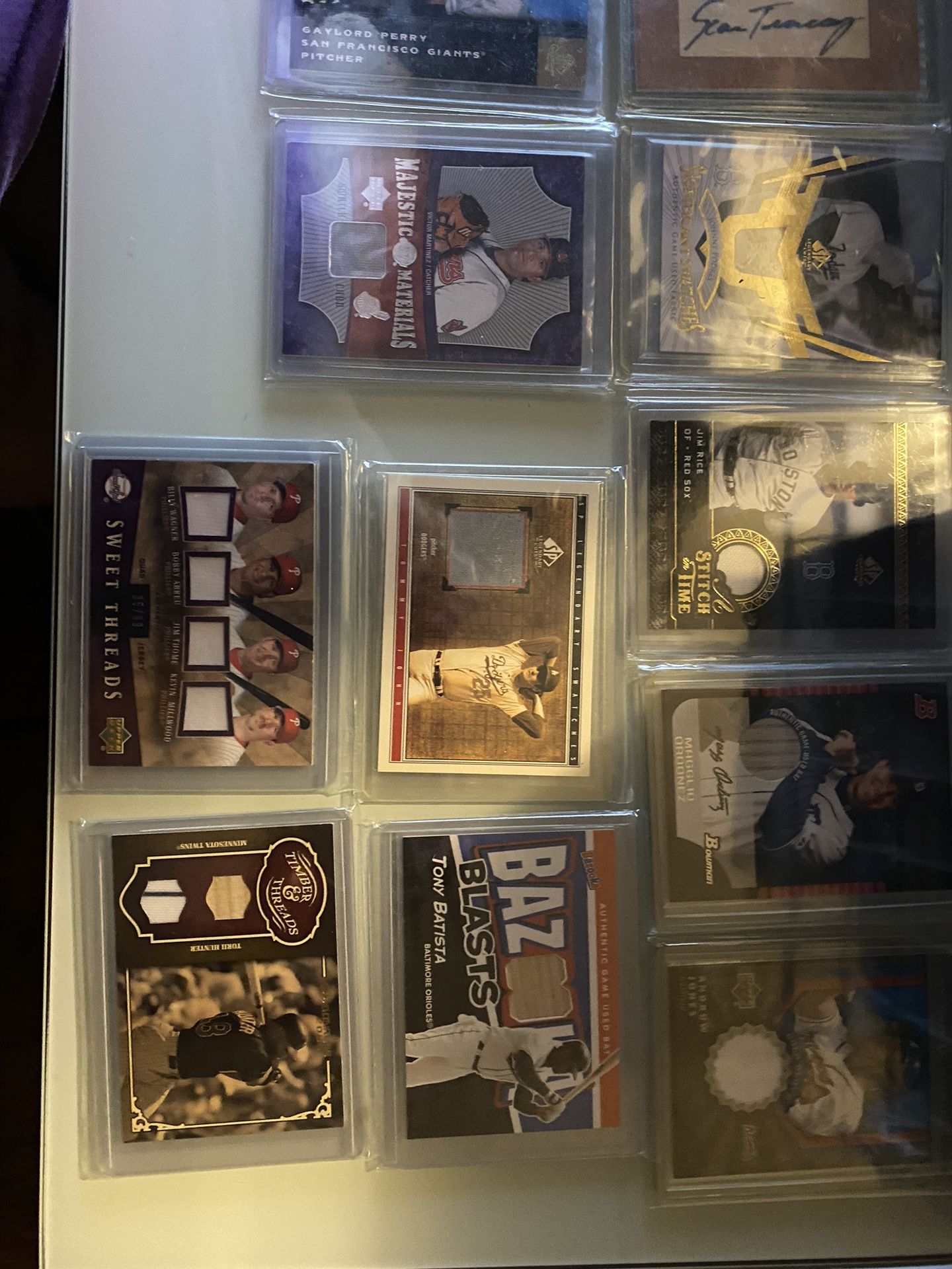 Jersey And Bat Patch Cards 