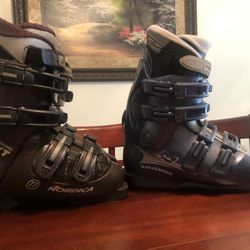 2 Pair Of Ski Boots 