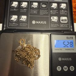 Real 18k /750 Gold Rope Chain 
