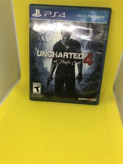 Uncharted 4: A Thief's End Sony PlayStation 4 PS4 Game